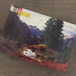 NWT Encore Jeans Scenic Mountain Puzzle - Multicolor